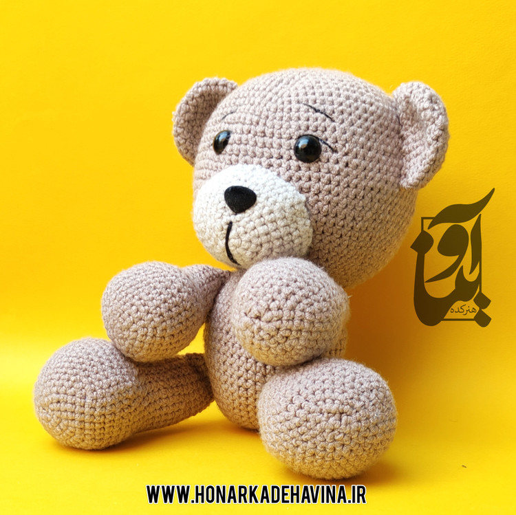 خرید و قیمت عروسک بافتنی خرس / دستباف /درجه یک /بدون واسطه از تولید کننده / کد 4